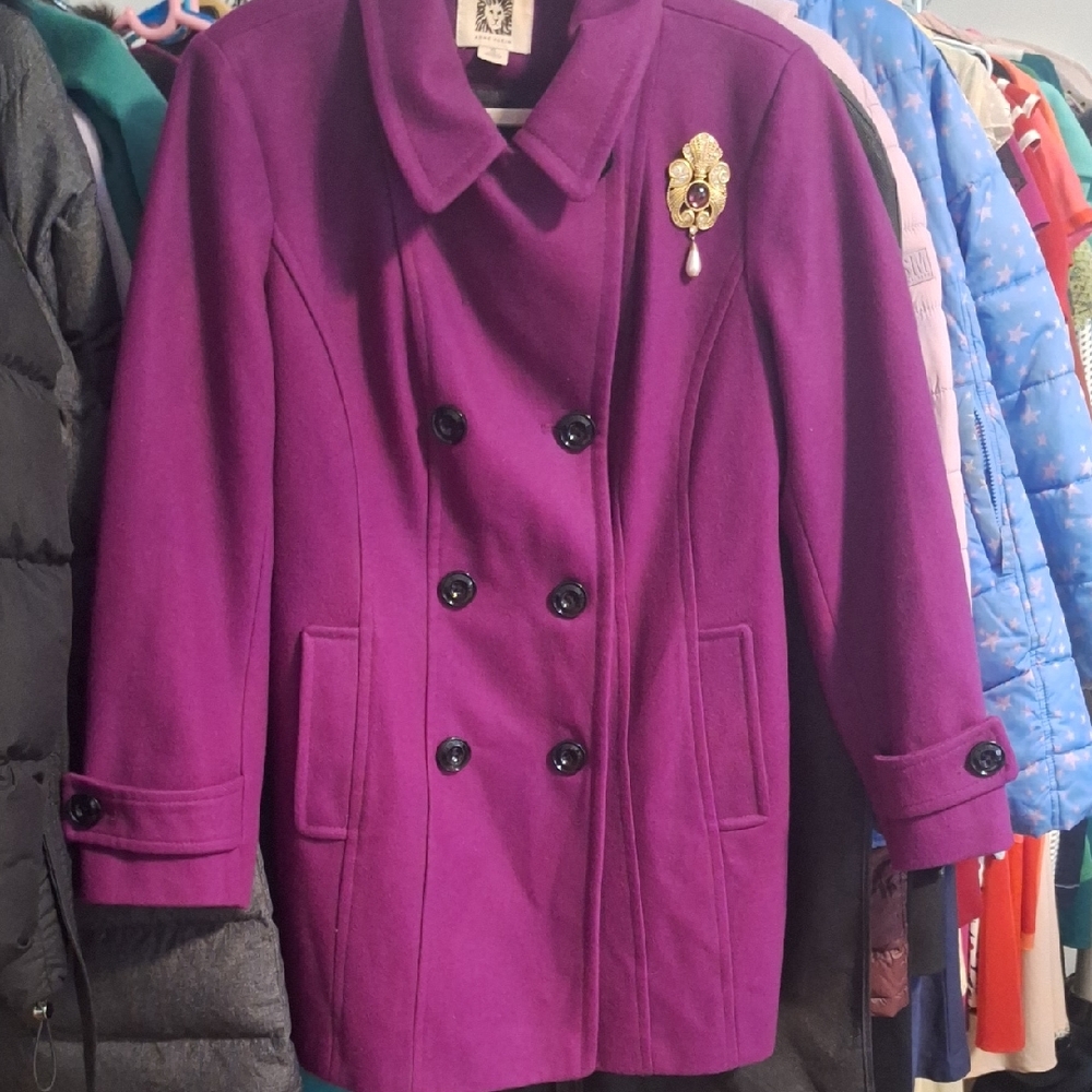 Anne Klein Fuschia Peacoat